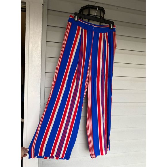 Stockholm Atelier & Other Stories Multicolor Striped Wide Trouser, Sz 6, MP $129 - Picture 1 of 12